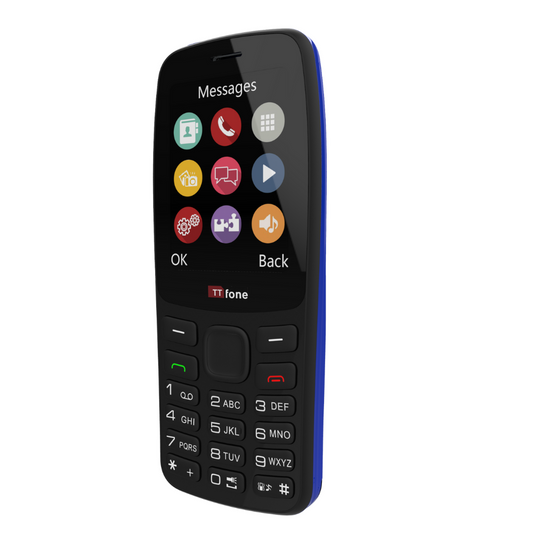 Returned Resale - TTfone TT175 Dual SIM Mobile with USB Cable, Vodafone Pay As You Go