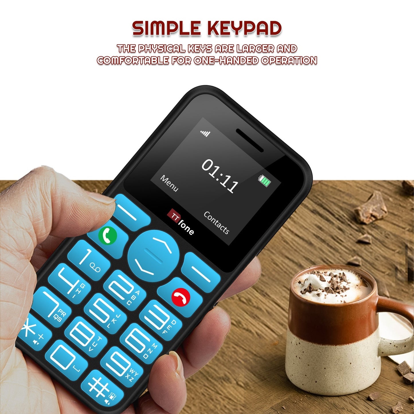 TTfone TT190 with USB Cable Vodafone Pay As You Go