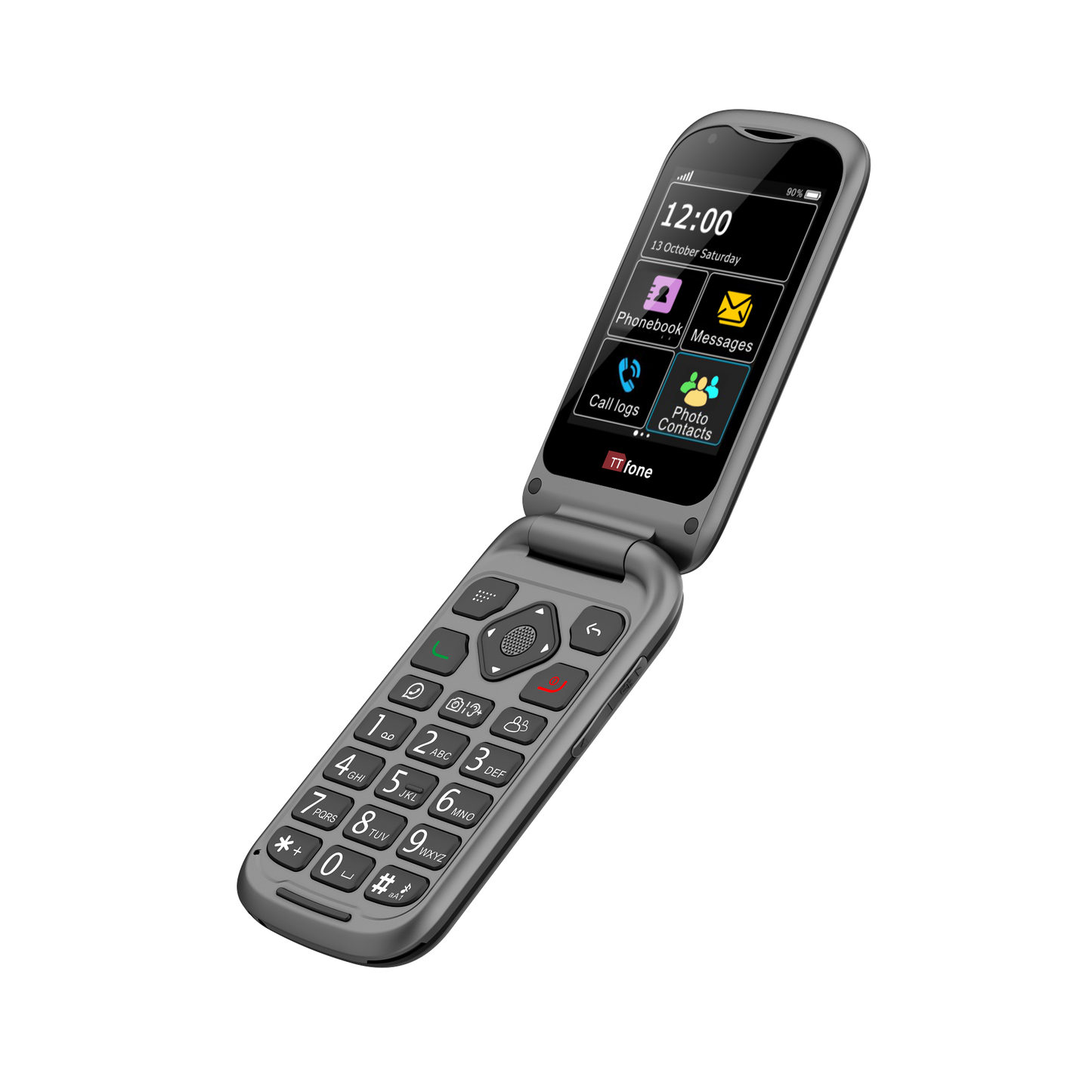 TTfone TT970 4G WhatsApp Flip Senior Big Button Mobile with Smarty Pay As You Go SIM