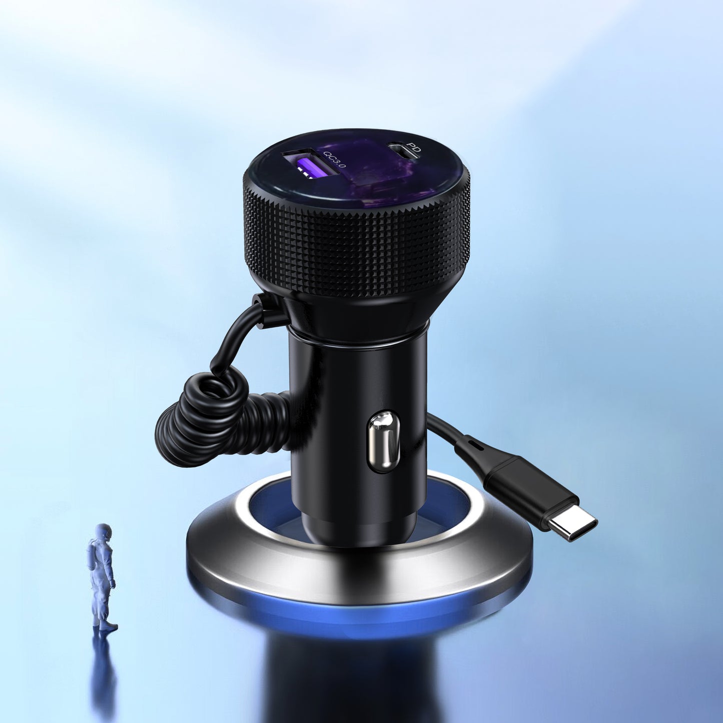 Original TTK18 Car Charger 12V with Type-C Cable