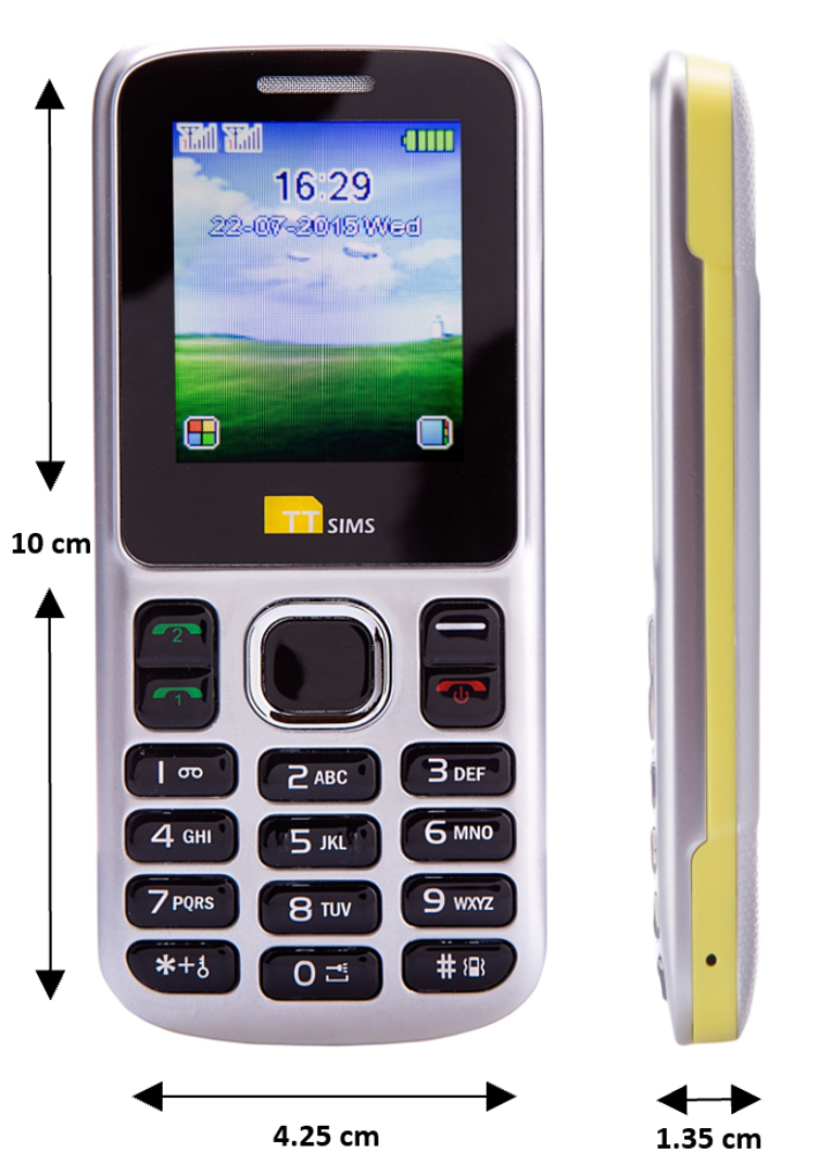 TTfone TT130 Dual SIM Basic Cheap Simple Mobile with Mains Charger