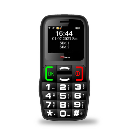 TTfone TT220 Big Button Mobile with Mains Charger, O2 Pay As You Go