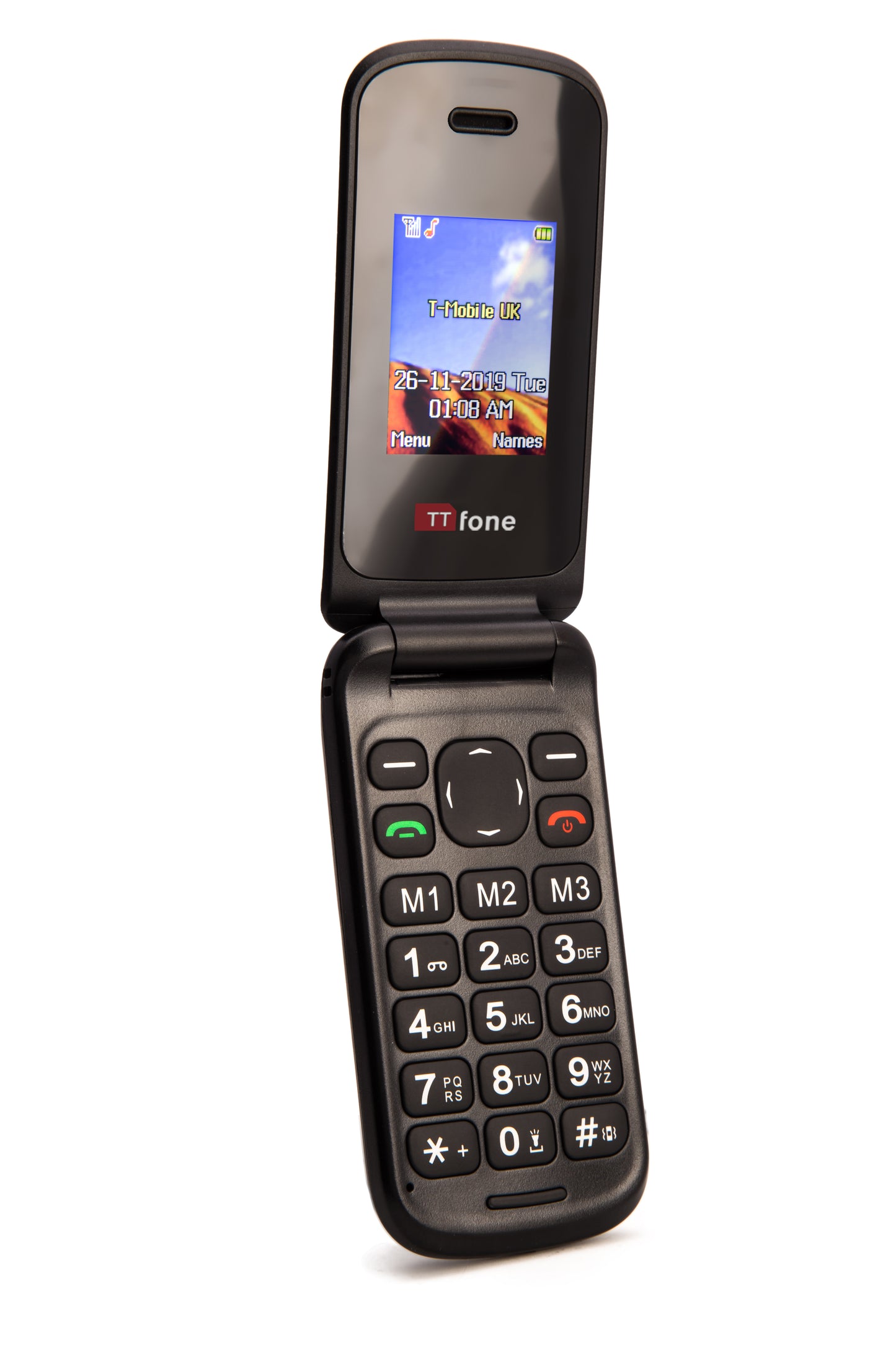 14day - TTfone Lunar TT750 Large big keys flip mobile phone for seniors