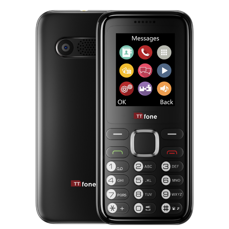 TTfone TT150 Black Easy to Use Mobile