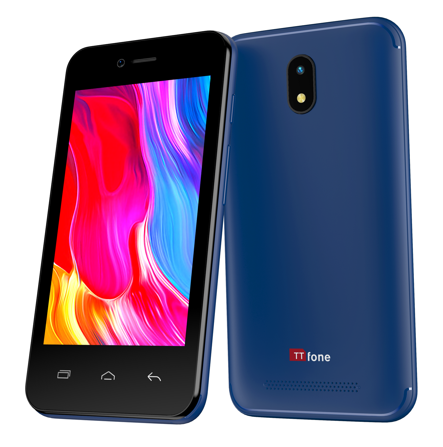 TTfone Blue TT20 Dual SIM - Warehouse Deals with Mains Charger and O2 Pay As You Go Sim Card