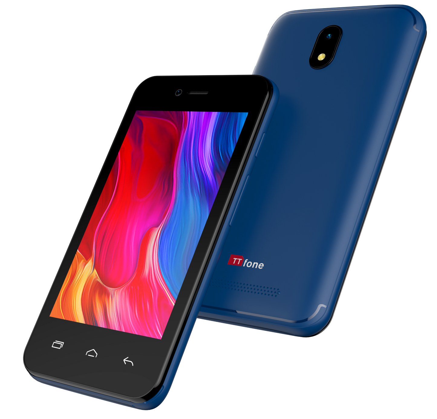 TTfone Blue TT20 Dual SIM - Warehouse Deals with USB Cable and O2 Pay As You Go Sim Card